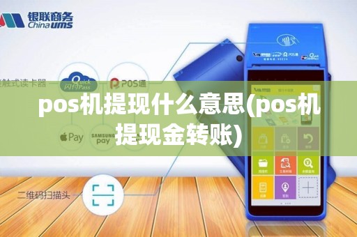 pos机提现什么意思(pos机提现金转账)