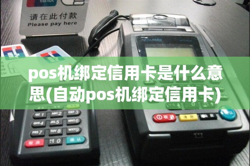 pos机绑定信用卡是什么意思(自动pos机绑定信用卡)