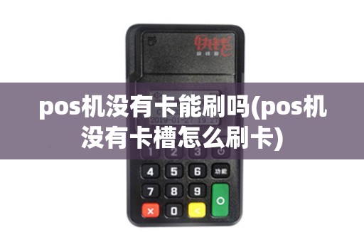 pos机没有卡能刷吗(pos机没有卡槽怎么刷卡)