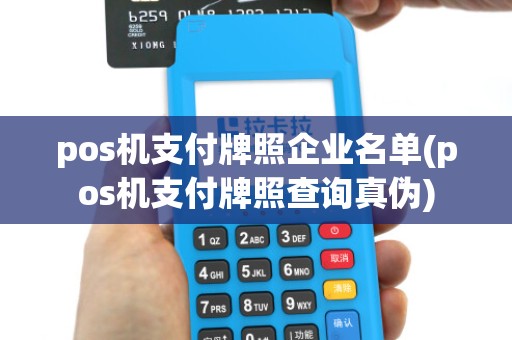 pos机支付牌照企业名单(pos机支付牌照查询真伪)