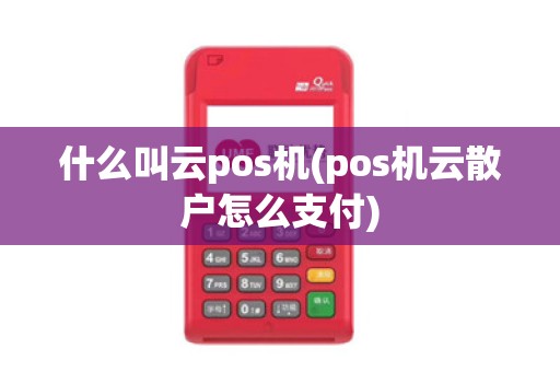 什么叫云pos机(pos机云散户怎么支付)
