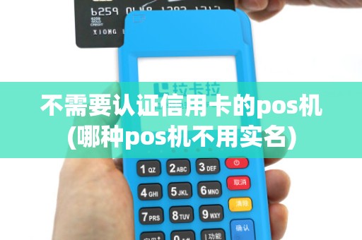 不需要认证信用卡的pos机(哪种pos机不用实名)