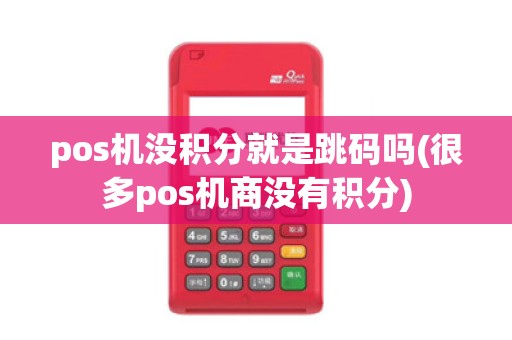 pos机没积分就是跳码吗(很多pos机商没有积分)