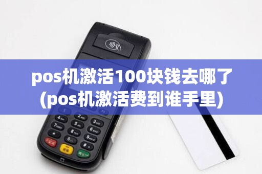 pos机激活100块钱去哪了(pos机激活费到谁手里)