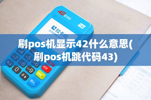 刷pos机显示42什么意思(刷pos机跳代码43)