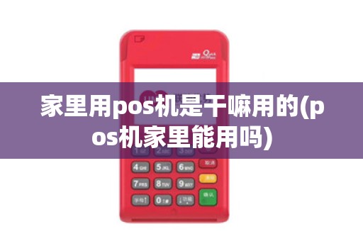 家里用pos机是干嘛用的(pos机家里能用吗)