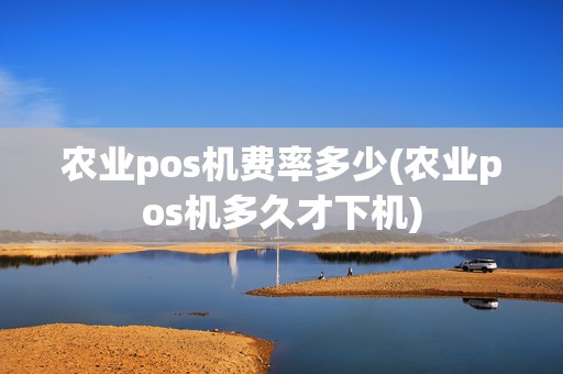 农业pos机费率多少(农业pos机多久才下机)