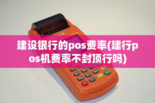 建设银行的pos费率(建行pos机费率不封顶行吗)