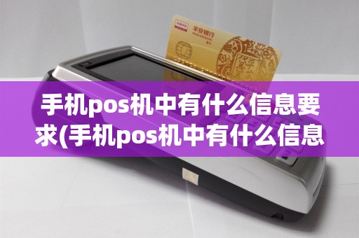 手机pos机中有什么信息要求(手机pos机中有什么信息)
