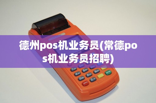 德州pos机业务员(常德pos机业务员招聘)