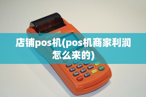 店铺pos机(pos机商家利润怎么来的)