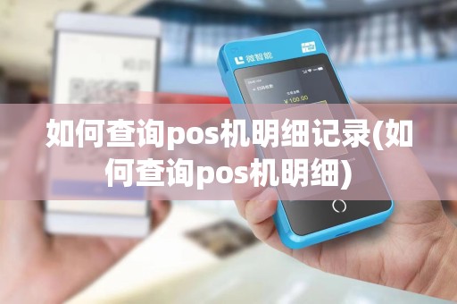 如何查询pos机明细记录(如何查询pos机明细)