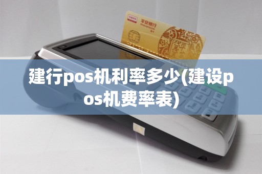 建行pos机利率多少(建设pos机费率表)