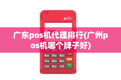 广东pos机代理排行(广州pos机哪个牌子好)