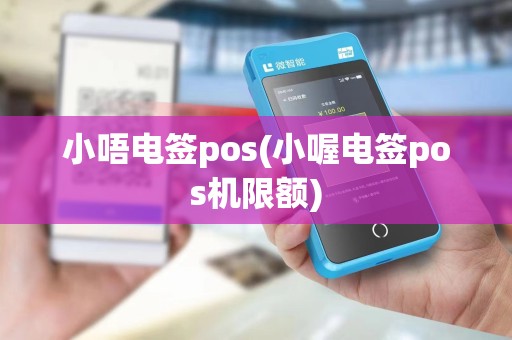 小唔电签pos(小喔电签pos机限额)