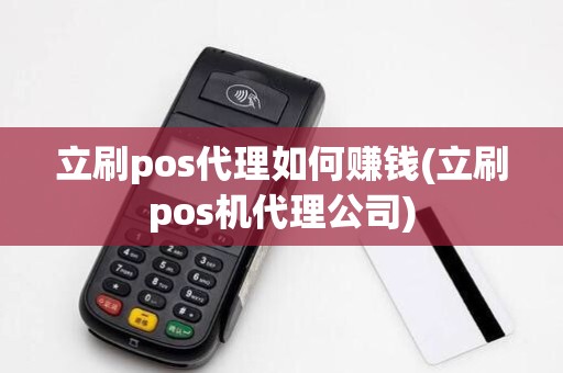 立刷pos代理如何赚钱(立刷pos机代理公司)