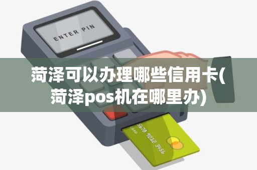 菏泽可以办理哪些信用卡(菏泽pos机在哪里办)