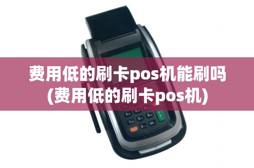 费用低的刷卡pos机能刷吗(费用低的刷卡pos机)