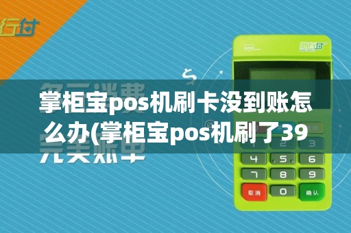 掌柜宝pos机刷卡没到账怎么办(掌柜宝pos机刷了399)