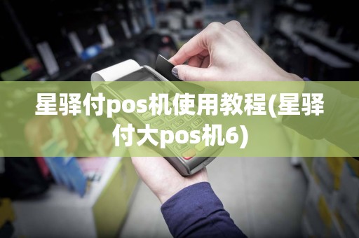星驿付pos机使用教程(星驿付大pos机6)