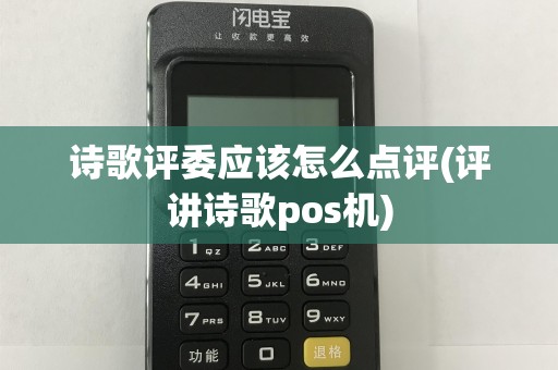 诗歌评委应该怎么点评(评讲诗歌pos机)