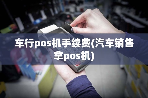 车行pos机手续费(汽车销售拿pos机)