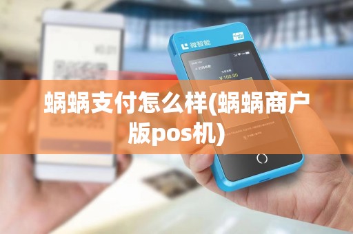 蜗蜗支付怎么样(蜗蜗商户版pos机)