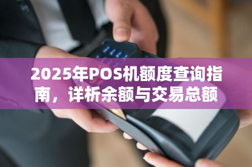 2025年POS机额度查询指南,详析余额与交易总额