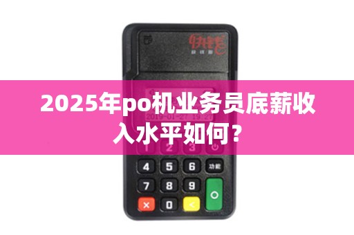 2025年po机业务员底薪收入水平如何?