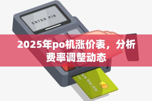 2025年po机涨价表,分析费率调整动态