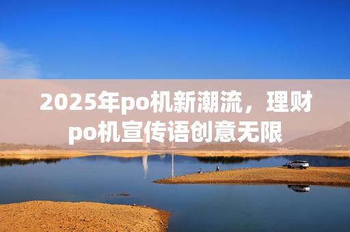 2025年po机新潮流,理财po机宣传语创意无限