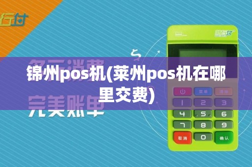锦州pos机(莱州pos机在哪里交费)