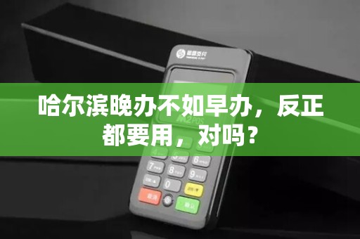 哈尔滨晚办不如早办,反正都要用,对吗?