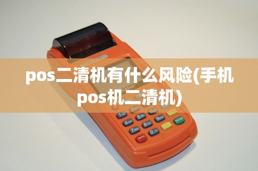 pos二清机有什么风险(手机pos机二清机)
