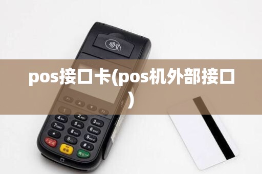 pos接口卡(pos机外部接口)