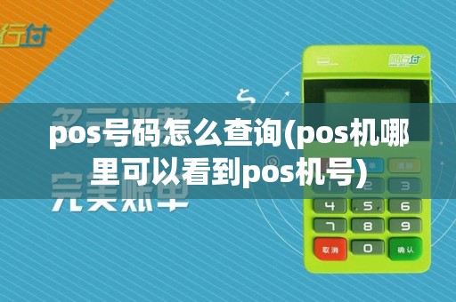 pos号码怎么查询(pos机哪里可以看到pos机号)