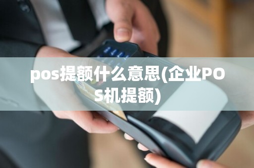 pos提额什么意思(企业POS机提额)