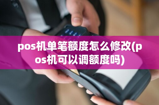 pos机单笔额度怎么修改(pos机可以调额度吗)