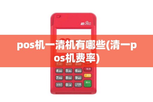 pos机一清机有哪些(清一pos机费率)