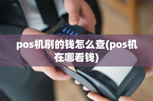pos机刷的钱怎么查(pos机在哪看钱)