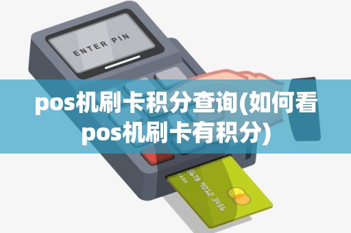 pos机刷卡积分查询(如何看pos机刷卡有积分)