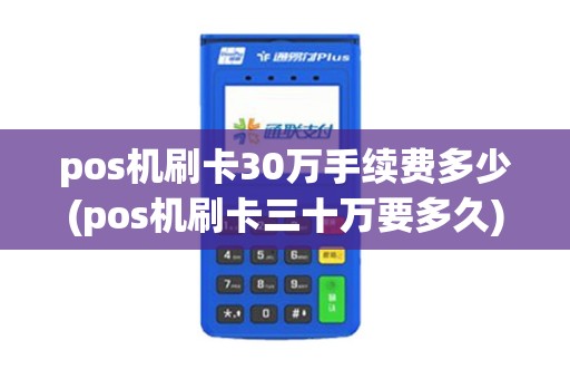pos机刷卡30万手续费多少(pos机刷卡三十万要多久)