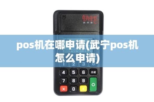 pos机在哪申请(武宁pos机怎么申请)