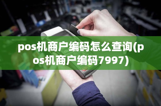 pos机商户编码怎么查询(pos机商户编码7997)