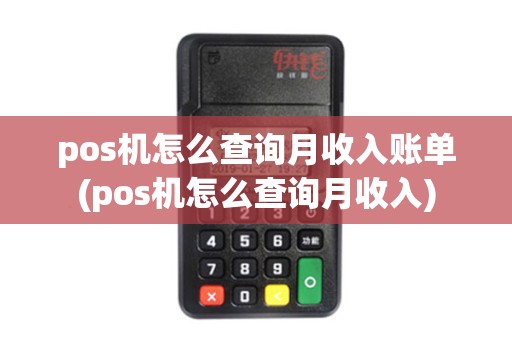 pos机怎么查询月收入账单(pos机怎么查询月收入)