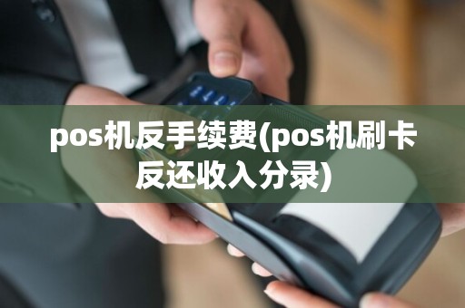 pos机反手续费(pos机刷卡反还收入分录)